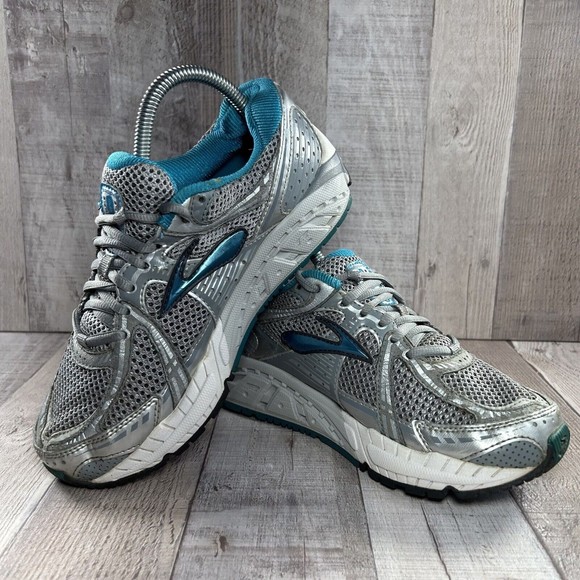 Brooks Addiction 11 Women's Running Shoes Silver Shadow Size 7 2E 1201402E318 - Picture 9 of 15